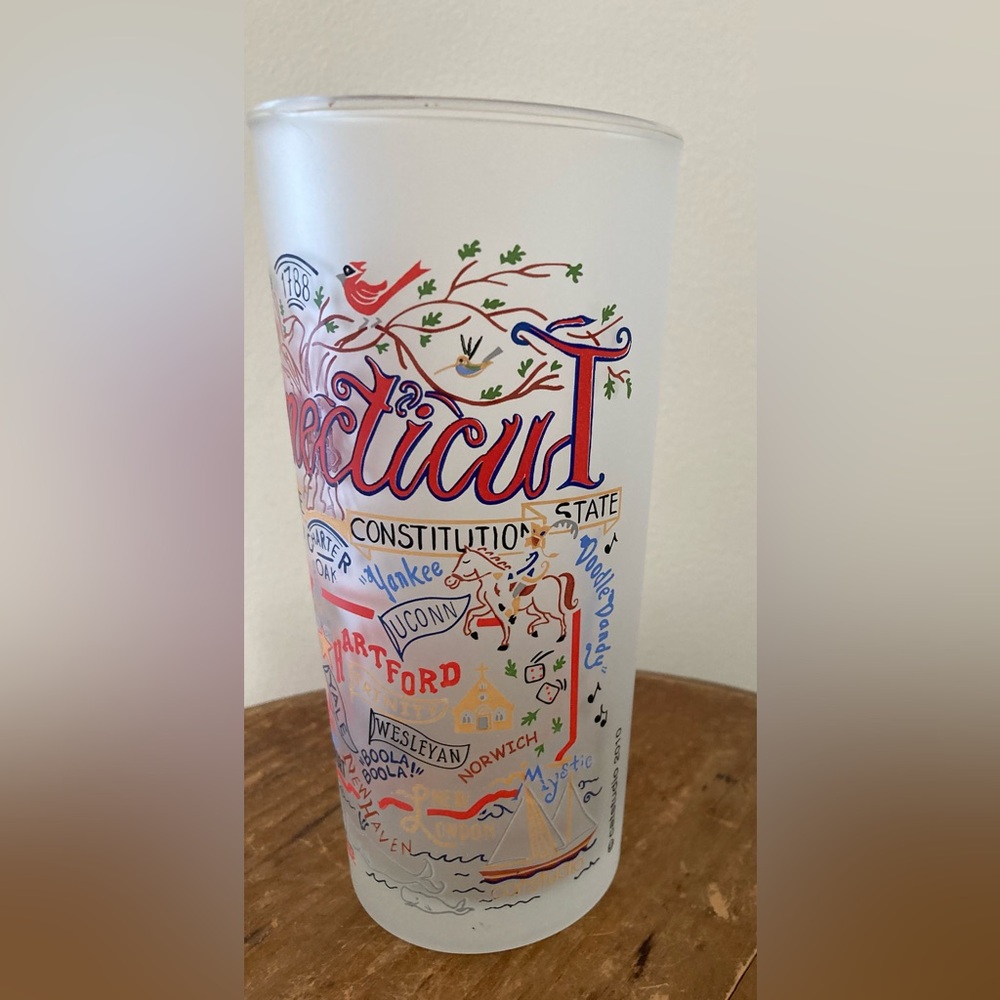 Cat Studio 15 oz colorful state-themed frosted glasses set of 3 - Picture 12 of 12